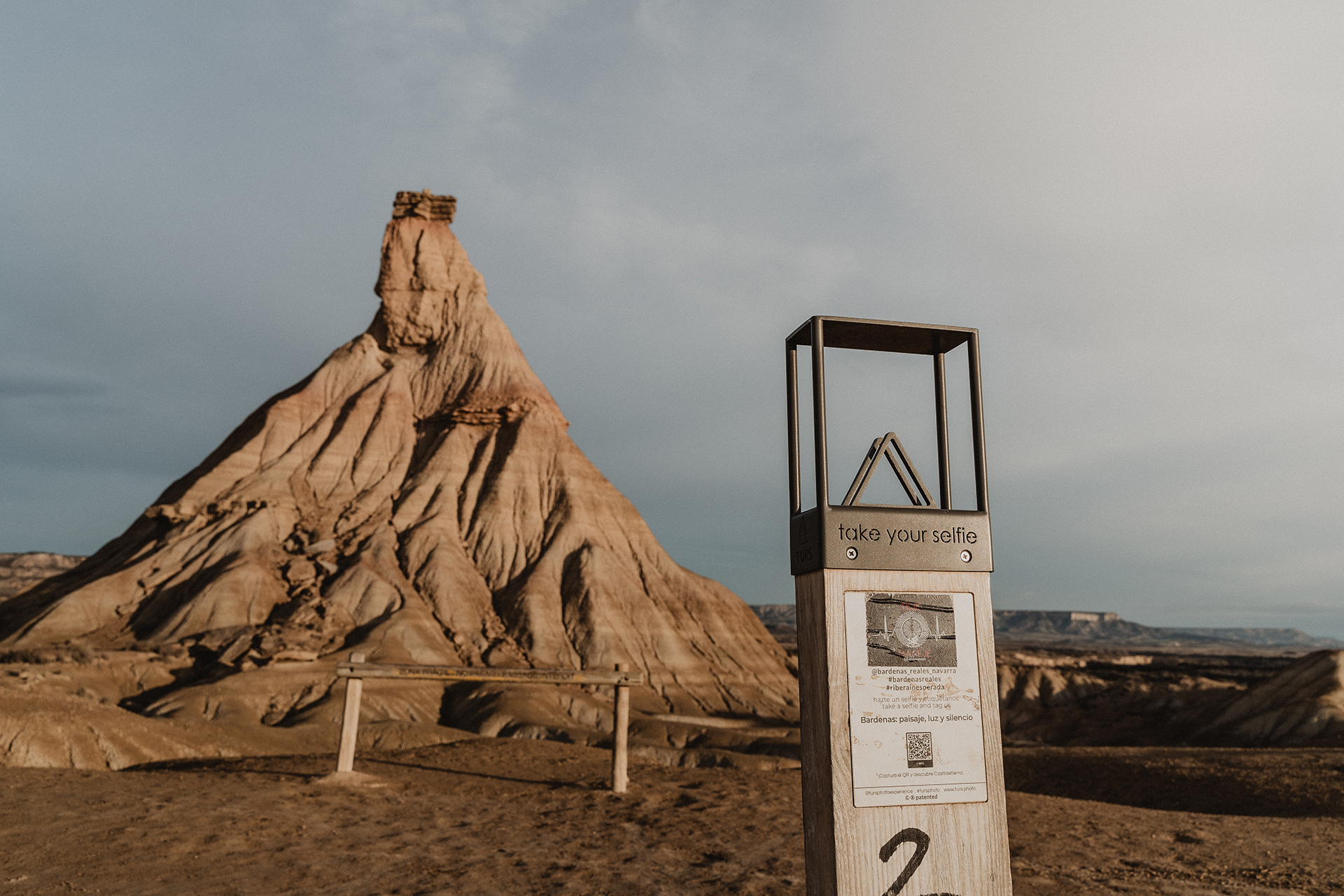 Bardenas Reales Navarra Media paisaje